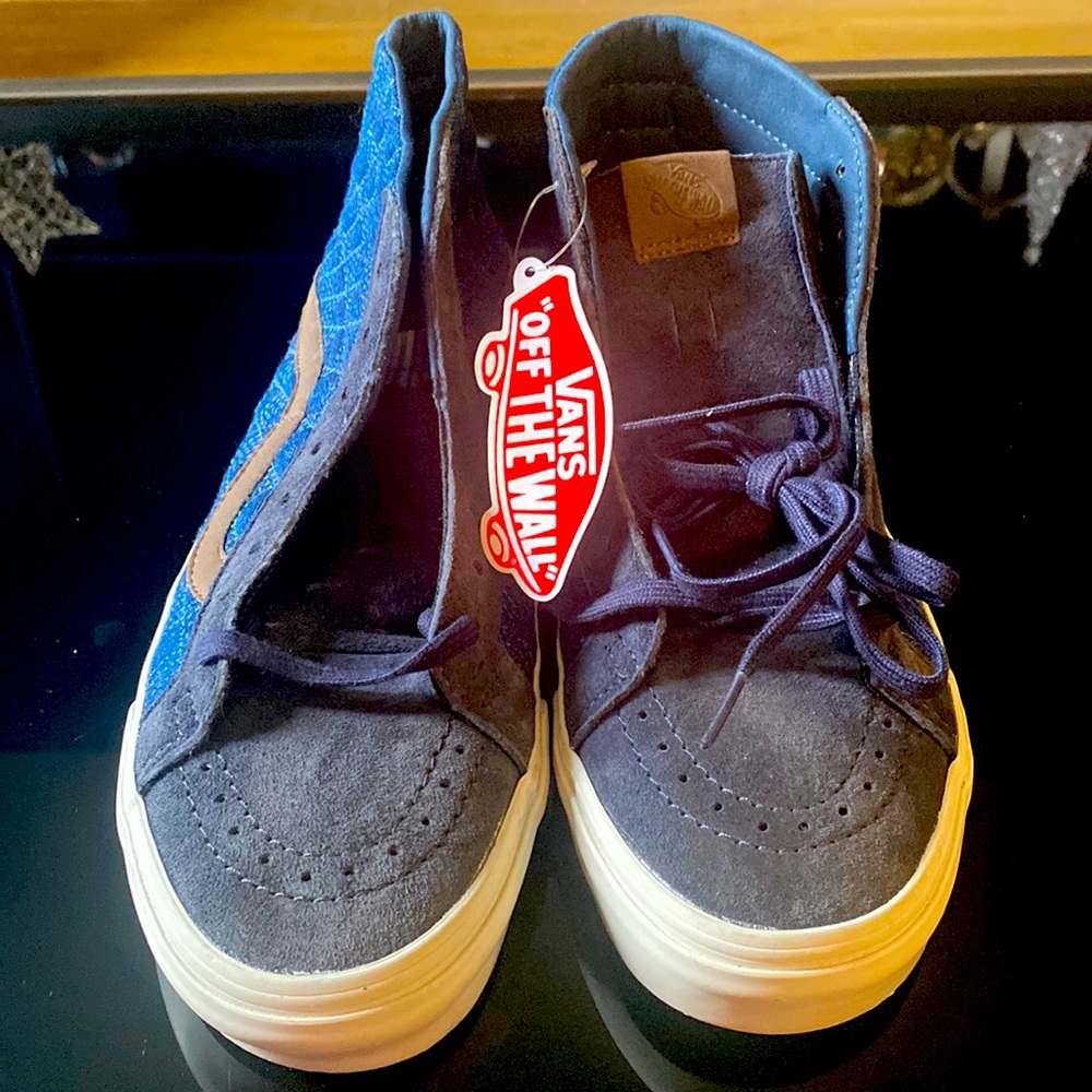 Brand new high top denim vans. No box.